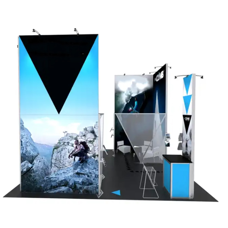 Backdrop Stand Cheap Price Customized Portable Light Weight Quick Setup Photobooth Expand Tension Fabric Display Show